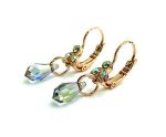 Earrings By Mariana Woman Drop Peridot and Green Swarovski Crystals