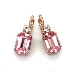 Mariana Earrings My Treasures Coll. Classy Clear & Lt Rose Austrian Crystals - Image 3