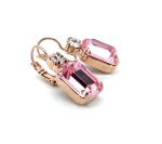 Mariana Earrings My Treasures Coll. Classy Clear & Lt Rose Austrian Crystals - Image 2
