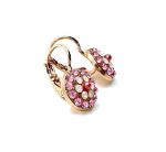 Mariana Earrings Fabulous Pinks Austrian Crystals Antigua Caribbean Life Coll. - Image 2
