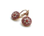 Mariana Earrings Fabulous Pinks Austrian Crystals Antigua Caribbean Life Coll.