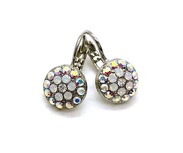 Earrings By Mariana On A Clear Day Icons Coll. Radiant Clear, White Opal & AB Austrian Crystals