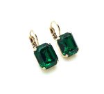 Earrings By Mariana Woman Beautiful Elegant Emerald Swarovski Crystals - Image 3