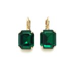 Earrings By Mariana Woman Beautiful Elegant Emerald Swarovski Crystals