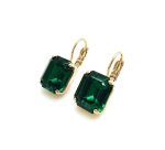 Earrings By Mariana Woman Beautiful Elegant Emerald Swarovski Crystals - Image 2