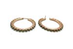Mariana Earrings Hoop Beaded Pacific Opal Swarovski Crystals My Treasures Coll. - Image 3