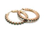 Mariana Earrings Hoop Beaded Pacific Opal Swarovski Crystals My Treasures Coll. - Image 2