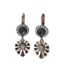 Earrings By Mariana Zulu Africa Coll. Glamorous Clear & Silver Night Austrian Crystals