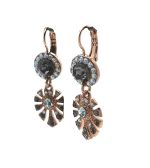 Earrings By Mariana Zulu Africa Coll. Glamorous Clear & Silver Night Austrian Crystals - Image 2