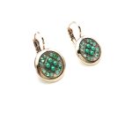 Mariana Earrings Gorgeous Greens Swarovski Crystals Congo Africa Coll. - Image 3