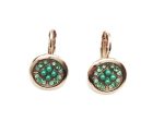 Mariana Earrings Gorgeous Greens Swarovski Crystals Congo Africa Coll. - Image 2