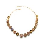 Mariana Necklace Adorable Browns, Pinks & Peach Austrian Crystals Meadow Brown My Butterfly Coll. - Image 2