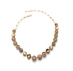 Mariana Necklace Adorable Browns, Pinks & Peach Austrian Crystals Meadow Brown My Butterfly Coll. - Image 3