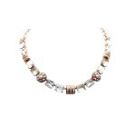 Mariana Necklace Timeless Pearl, Clear & White Opal Austrian Crystals Seashell Ambrosia Coll.
