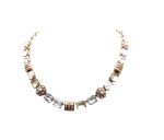 Mariana Necklace Timeless Pearl, Clear & White Opal Austrian Crystals Seashell Ambrosia Coll. - Image 2