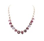 Necklace By Mariana My Treasures Coll. Glamorous Rose Opal and AB Austrian Crystals - Image 2
