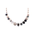 Mariana Necklace Exquisite Pyrite Mineral, Blacks, Clear & Whites Swarovski Crystals Zulu Africa Coll. - Image 2