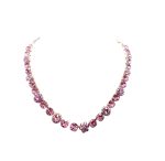 Mariana Necklace Sassy Lt Rose & AB Swarovski Crystals My Treasures Coll. - Image 3