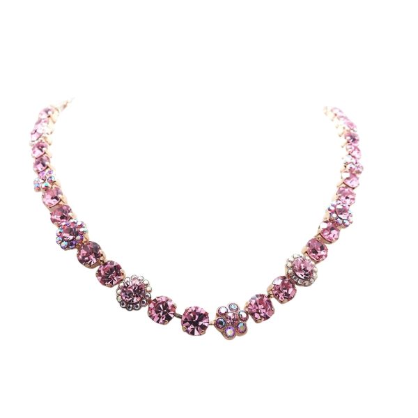 Mariana Necklace Sassy Lt Rose & AB Swarovski Crystals My Treasures Coll.
