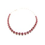 Mariana Necklace Gorgeous Light Rose Austrian Crystals My Treasures Coll.