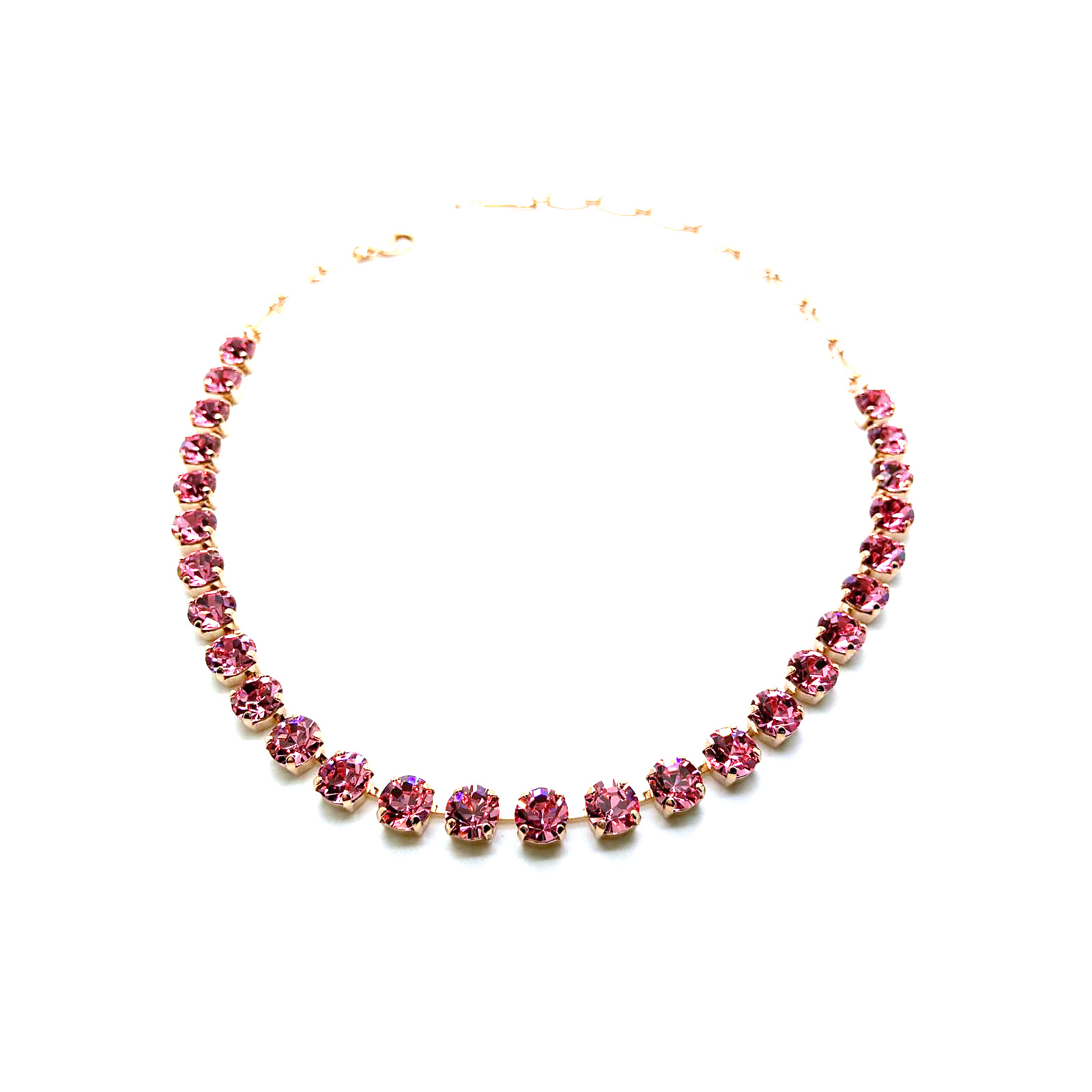 N-3252-223223-RG (2) Mariana Necklace Gorgeous Light Rose Austrian Crystals My Treasures Coll. - Image 1