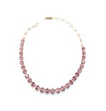 Mariana Necklace Gorgeous Light Rose Austrian Crystals My Treasures Coll. - Image 2