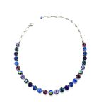 Necklace By Mariana Happy Hour Coll. Alluring Capri Blue, Fuchsia, Blue & Blue AB Austrian Crystals - Image 3