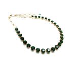 Mariana Necklace My Treasures Coll. Sophisticated Green Tourmaline Austrian Crystals - Image 2