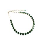 Mariana Necklace My Treasures Coll. Sophisticated Green Tourmaline Austrian Crystals - Image 3