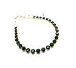 Mariana Necklace My Treasures Coll. Sophisticated Green Tourmaline Austrian Crystals