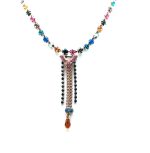 Mariana Necklace Fashionable Beaded Colorful Swarovski Crystals Selene Odyssey Coll.