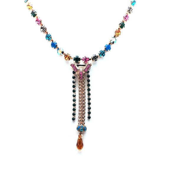 Mariana Necklace Fashionable Beaded Colorful Swarovski Crystals Selene Odyssey Coll.
