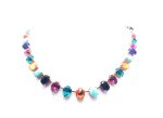 Necklace By Mariana Masai Africa Coll. Turquoise Mineral & Multicolor Austrian Crystals