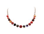 Mariana Necklace Stunning Floral Multicolored Austrian Crystals Ring of Fire Nostalgia Coll.