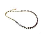Mariana Necklace My Treasures Coll. Sophisticated Dark Red Austrian Crystals - Image 2