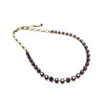 Mariana Necklace My Treasures Coll. Sophisticated Dark Red Austrian Crystals - Image 3