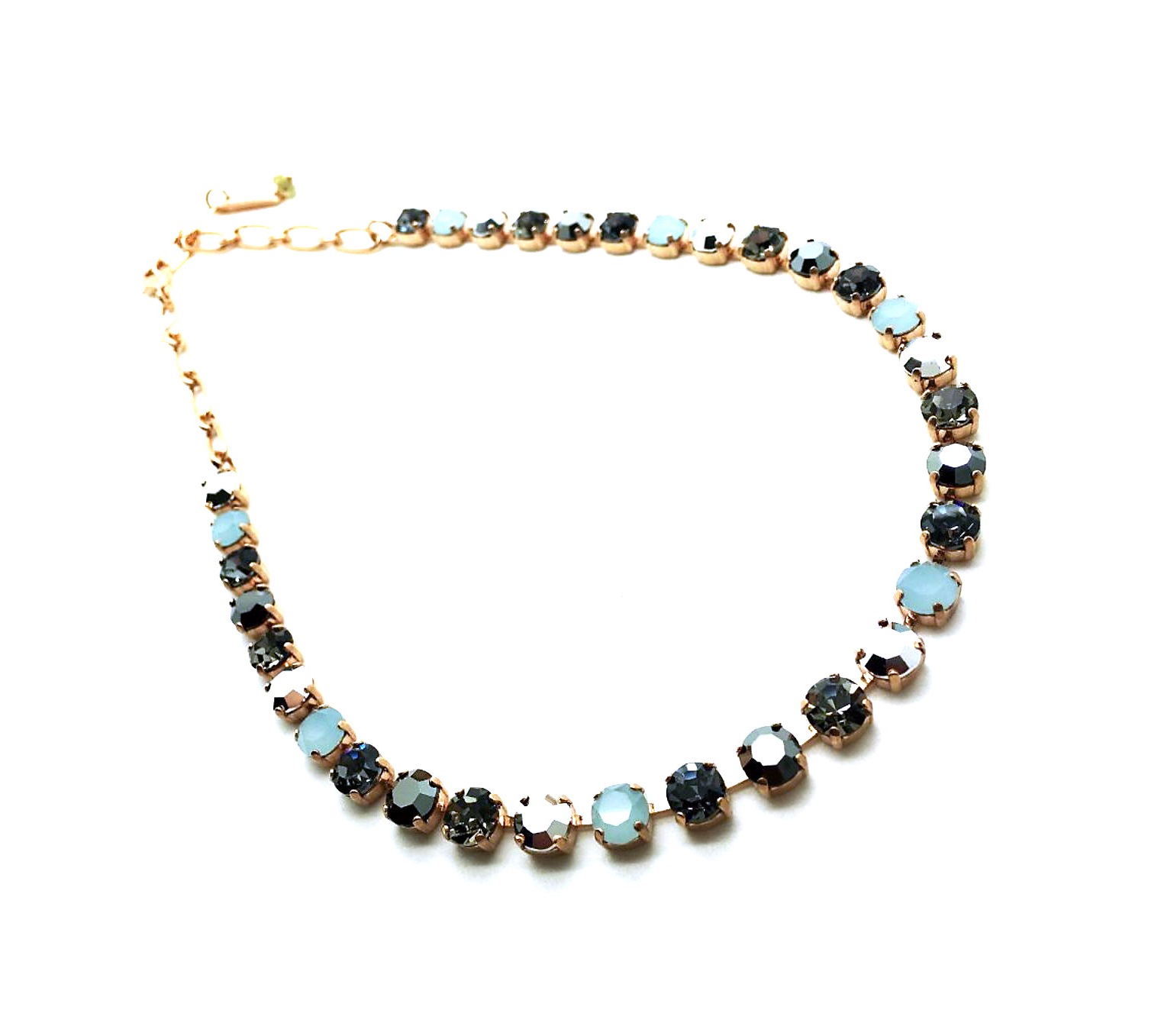 N-3435-10961-RG (1) Mariana Necklace Exquisite Blacks & Blues Austrian Crystals Odyssey Coll. - Image 1