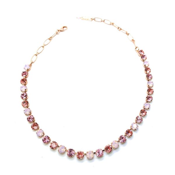 Mariana Necklace Rose, Pink Opal & Rose Opal Austrian Crystals My Treasures Coll.