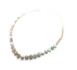Necklace By Mariana Kalahari Africa Coll. White Shell Minerals, Clears & Whites Austrian Crystals - Image 2