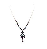 Necklace By Mariana My Treasures Coll. Elegant Amethyst, Black Diamond & Jet Austrian Crystals - Image 2