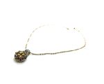 Necklace Pendant By Mariana Woman Teal Green and Amber Swarovski Crystals - Image 2