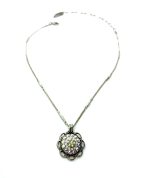 Mariana Necklace Pendant Glitzy Whites Swarovski Crystals Seashell Ambrosia Coll. - Image 2