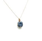 Mariana Necklace Pendant Simply Elegant Dark Grey Austrian Crystals My Treasures Coll. - Image 2