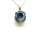 Mariana Necklace Pendant Simply Elegant Dark Grey Austrian Crystals My Treasures Coll.