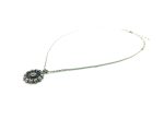 Necklace Pendant By Mariana My Treasures Coll. Floral Clear & Siam Austrian Crystals - Image 3