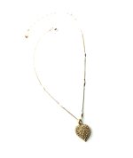 Mariana Necklace Pendant Heart Shaped Golden Shadow & Aurum Swarovski Crystals My Treasures Coll. - Image 3