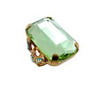 Mariana Ring Timeless Chrysolite & AB Swarovski Crystals My Treasures Coll. - Image 3