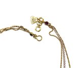 Mariana Bracelet Multi Tier Wrap Gold Plated & Violet Swarovski Crystals My Treasures Coll. - Image 3