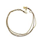 Mariana Bracelet Multi Tier Wrap Gold Plated & Violet Swarovski Crystals My Treasures Coll. - Image 2