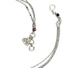 Mariana Bracelet Wrap Multi Tier Silver Plated & Violet Austrian Crystals My Treasures Coll. - Image 3